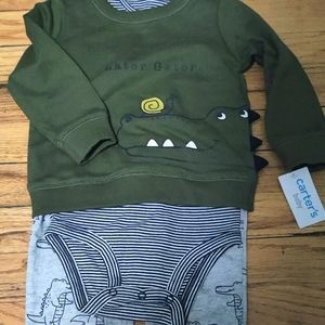 Boys "Later Gator" matching set